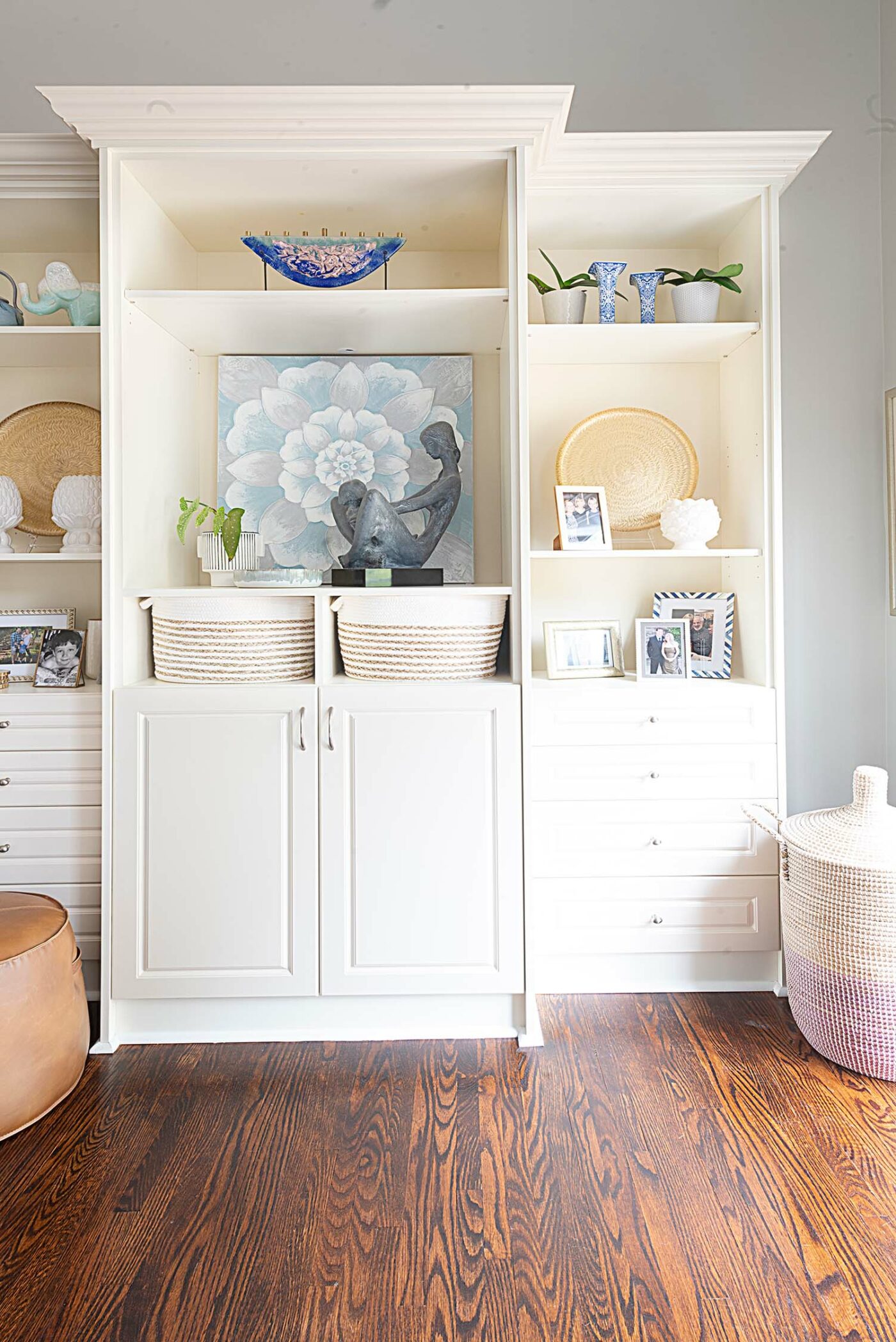 Farmstead Living Room After - Book Case