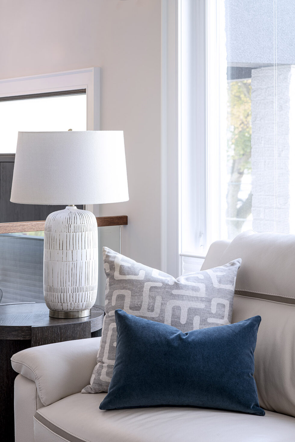 Durant - Great Room Couch and lamp