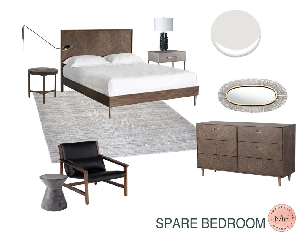 Durant spare bedroom concept board