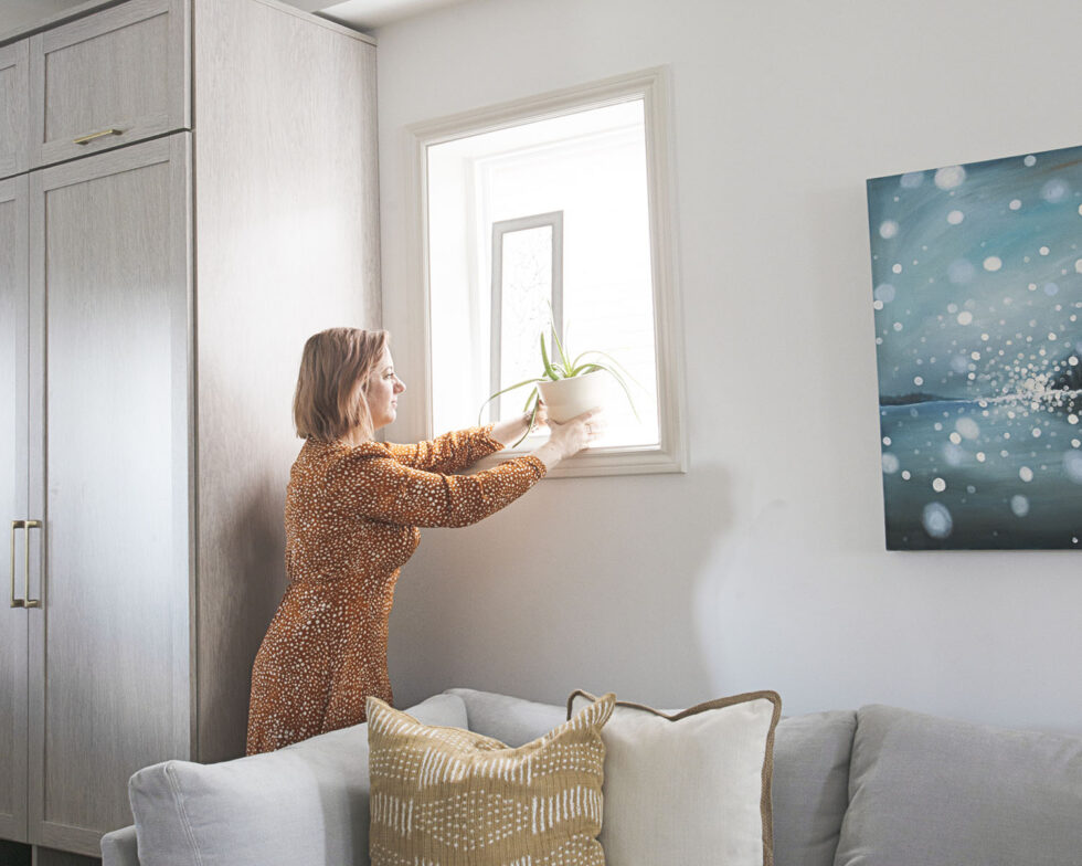 Monarch Park - Melissa adjusting decor