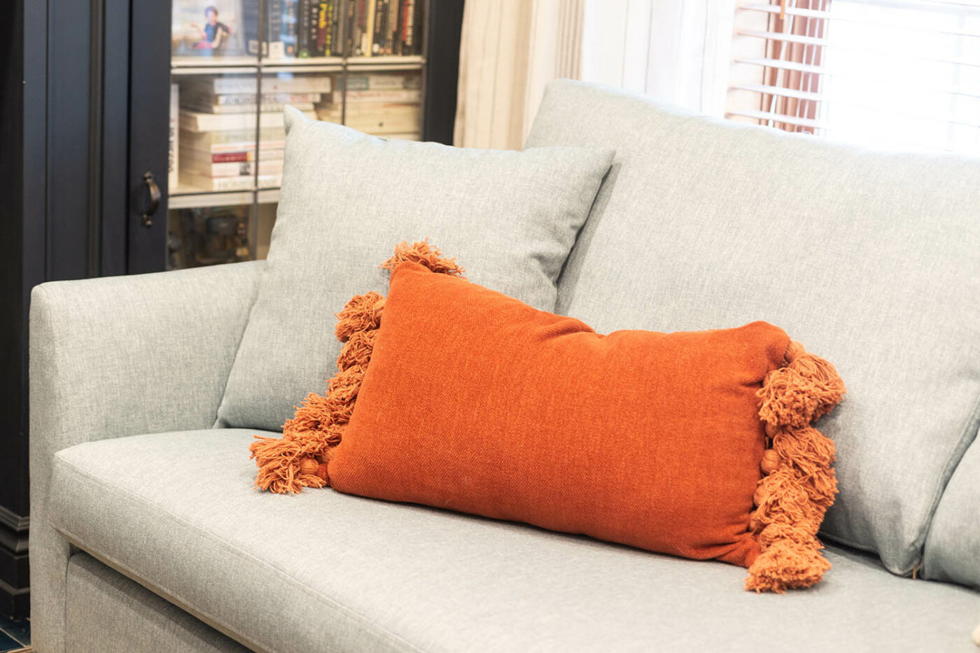 Keystone 2 - Main Room Orange Throw Pillow