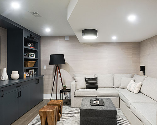 Keystone Basement Living Room