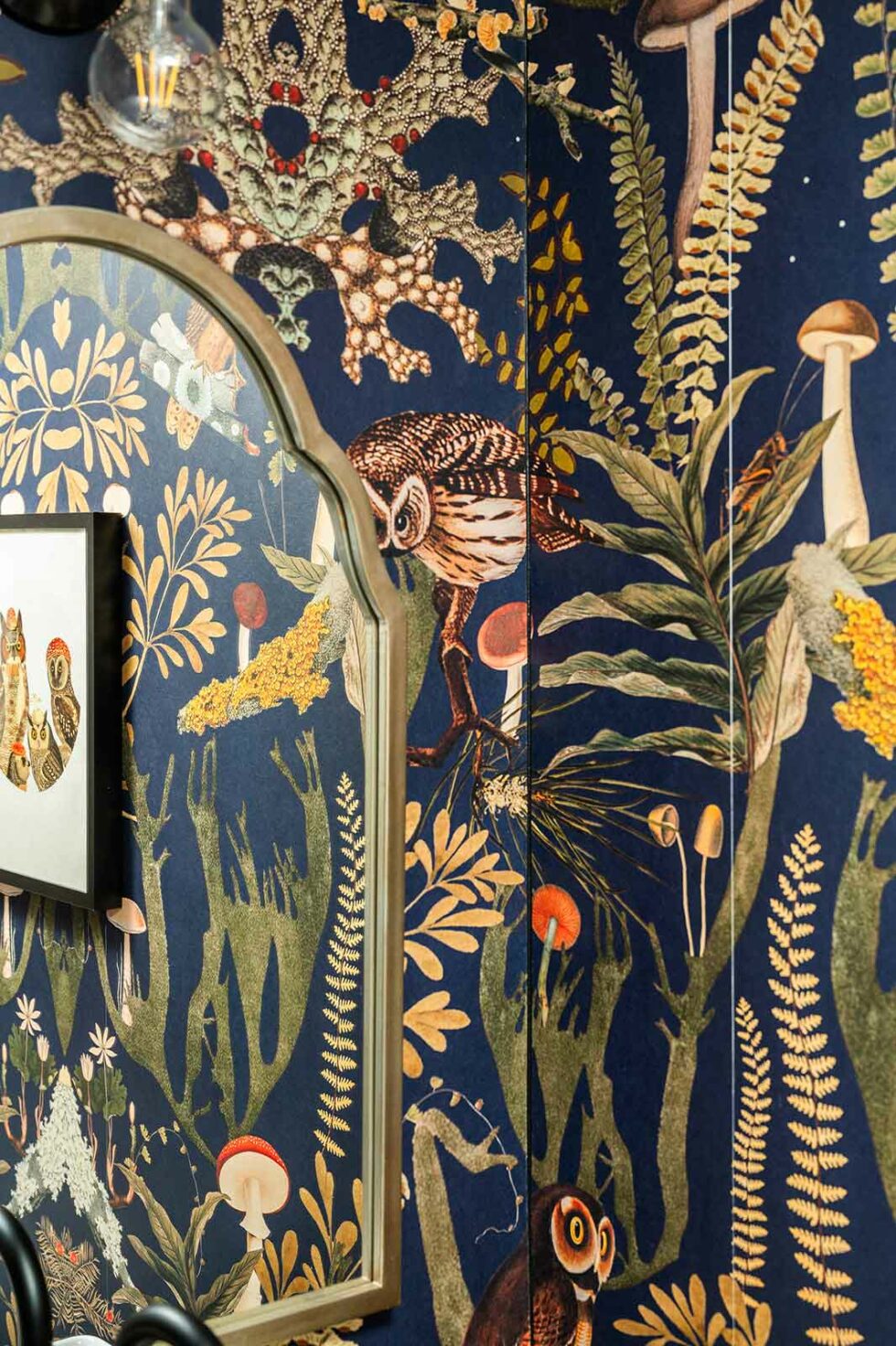 Bonnie Brae Powder Room Wallpaper