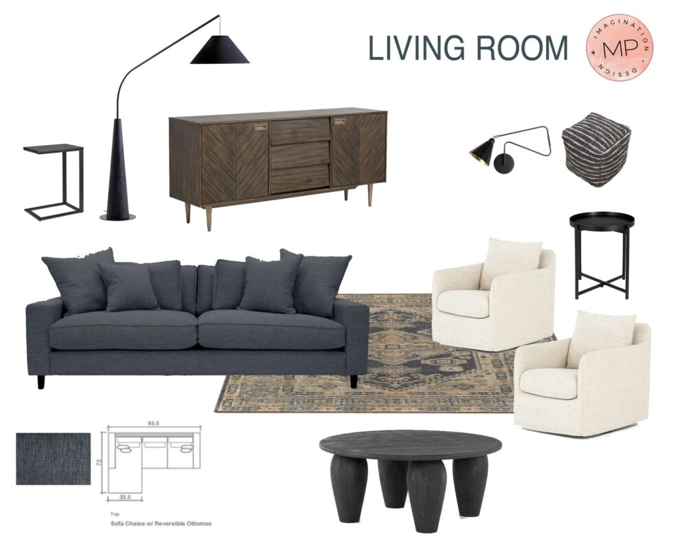 Patricia - Living Room & Entry - Design Board