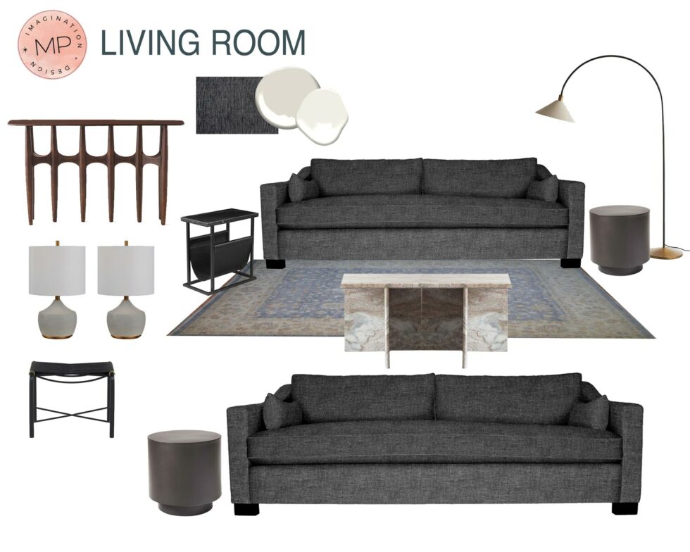 Silverbirch - Living Room Design Board